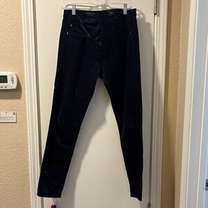 AG Adriano Goldschmied Women's Navy Straight Leg Jeans